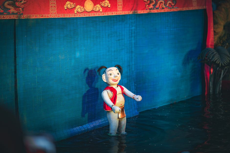 A water puppet show at Thang Long, Hanoi, Vietnam