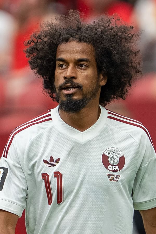 Akram Afif, Qatar (portrait via Wikimedia Commons)