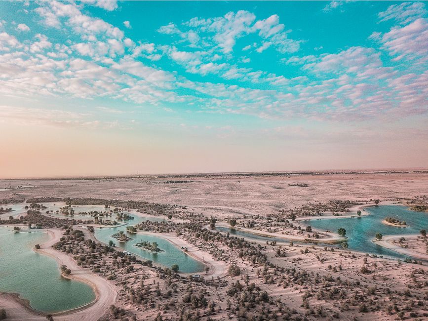 Al Qudra Lakes and Love Lake