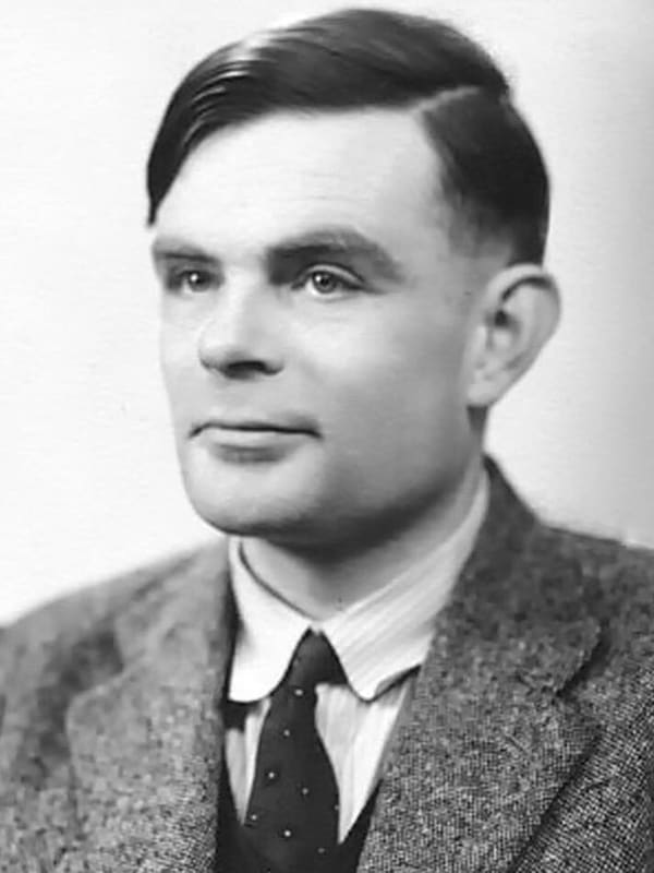 Alan Turing, United Kingdom (portrait via Wikimedia Commons)