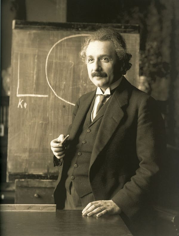 Albert Einstein, Germany (portrait via Wikimedia Commons)