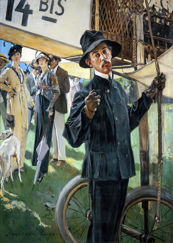 Alberto Santos-Dumont, Brazil (portrait via Wikimedia Commons)