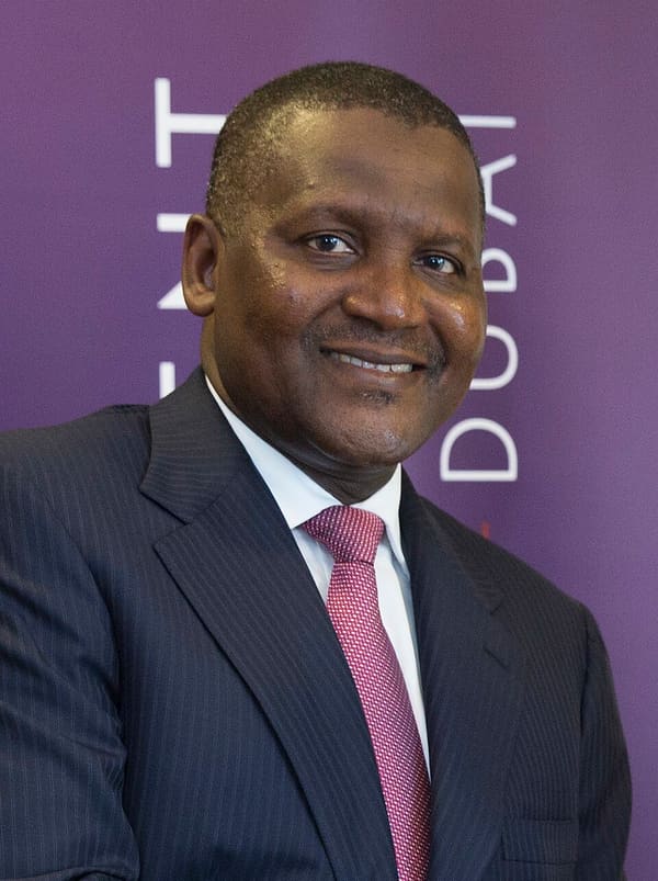 Aliko Dangote, Nigeria (portrait via Wikimedia Commons)