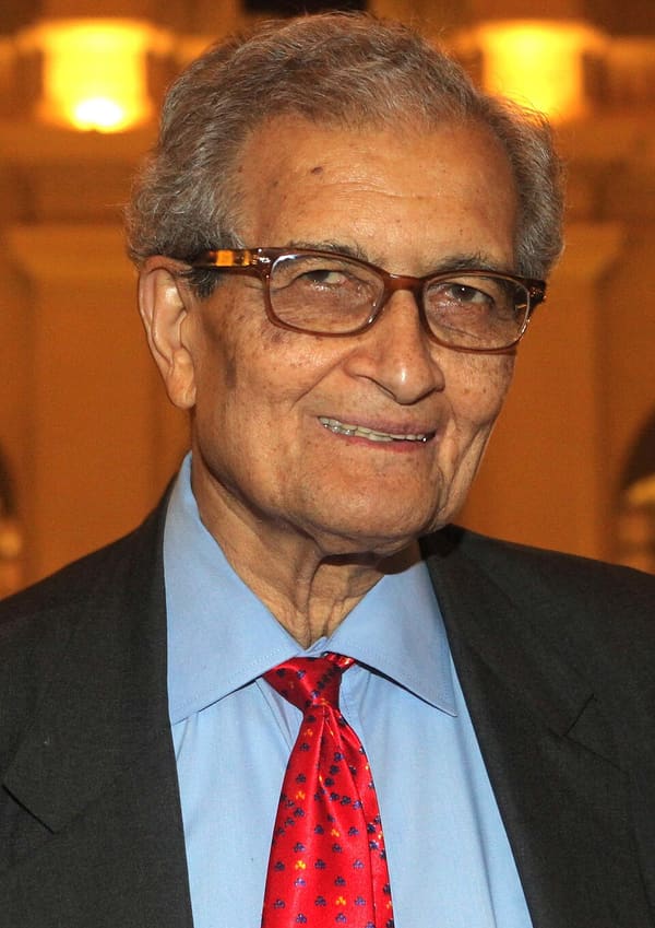 Amartya Sen, India (portrait via Wikimedia Commons)