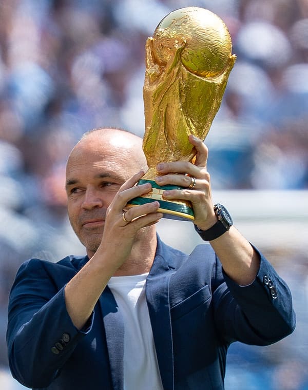 Andrés Iniesta, Spain (portrait via Wikimedia Commons)