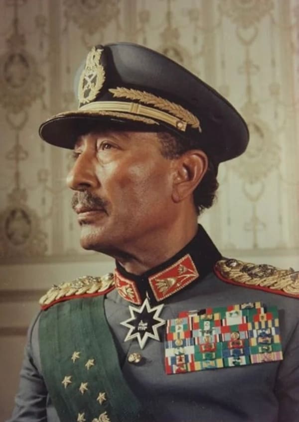 Anwar Sadat, Egypt (portrait via Wikimedia Commons)