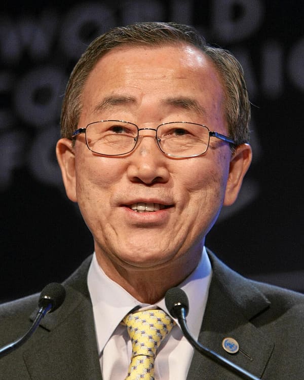 Ban Ki-moon, South Korea (portrait via Wikimedia Commons)