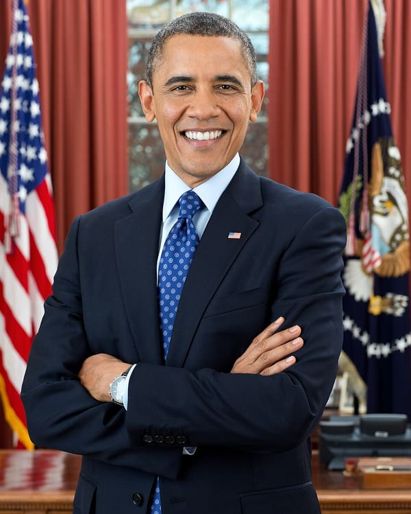 Barack Obama, United States (portrait via Wikimedia Commons)