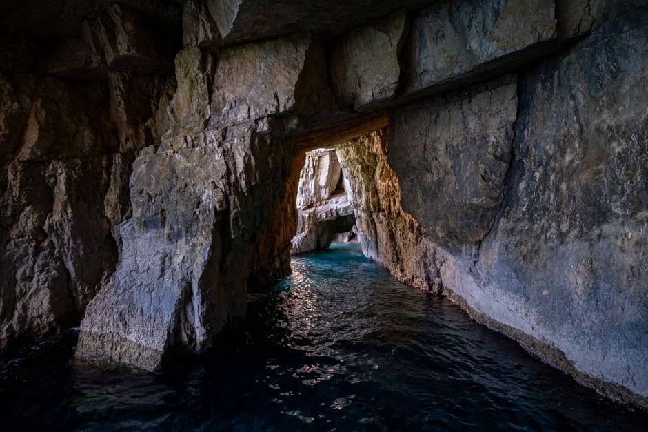 Blue Cave and the Luštica coast
