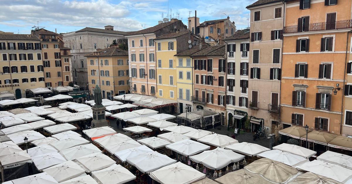 Shop the Campo de’ Fiori market, Rome, Italy