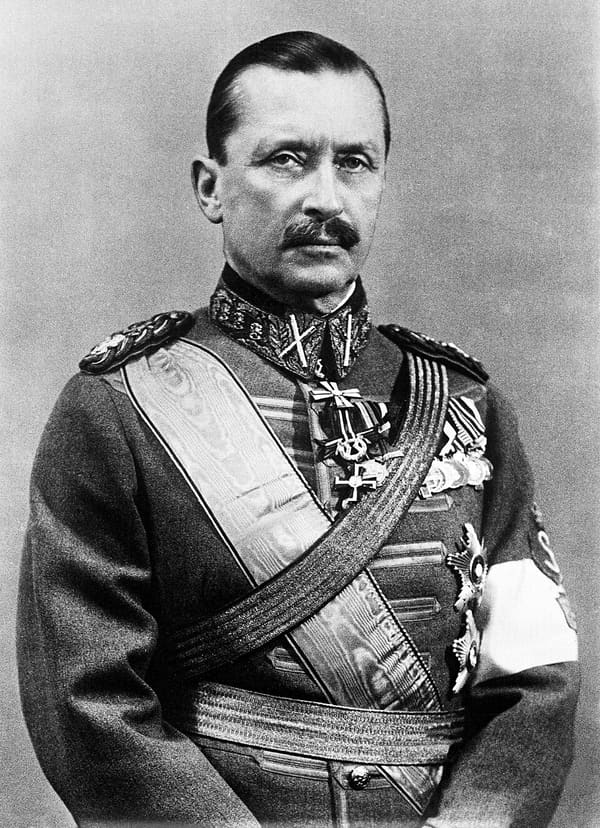 Carl Gustaf Emil Mannerheim, Finland (portrait via Wikimedia Commons)