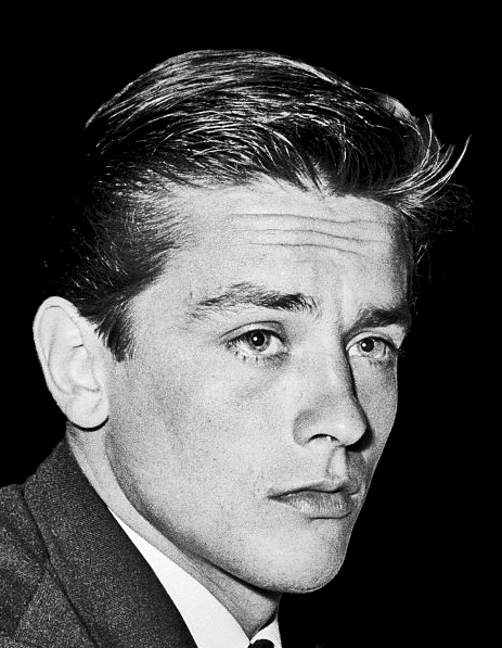 Alain Delon, France (portrait via Wikimedia Commons)