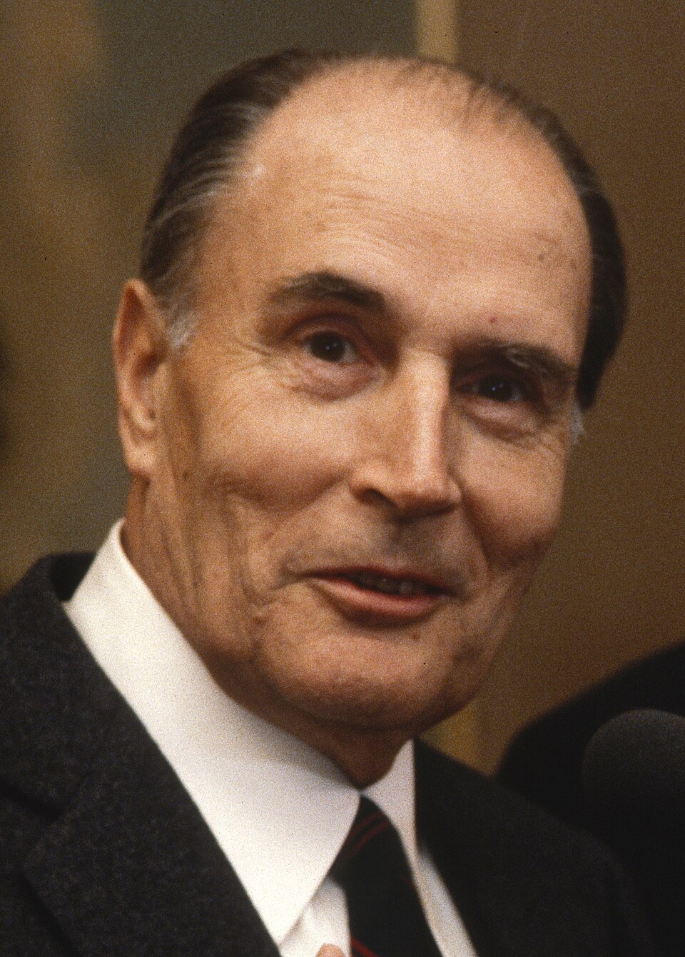 François Mitterrand, France (portrait via Wikimedia Commons)