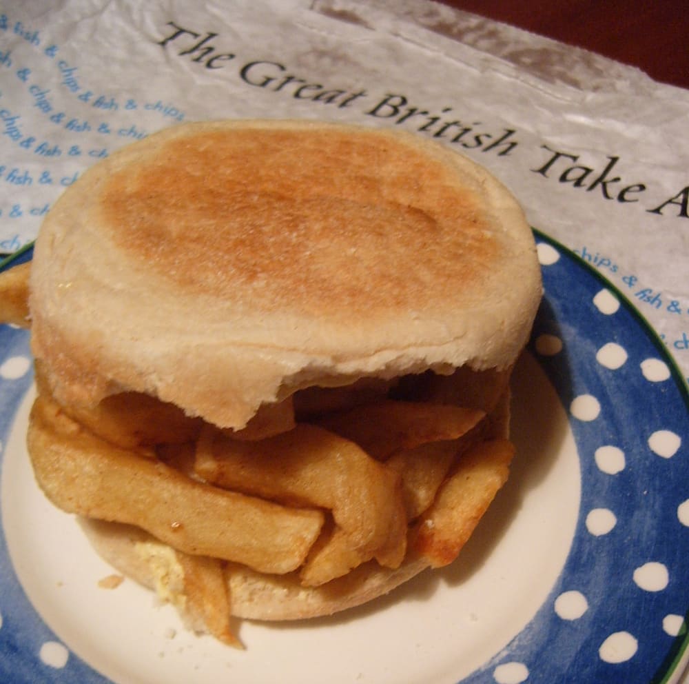 Chip butty, United Kingdom (Wimup)