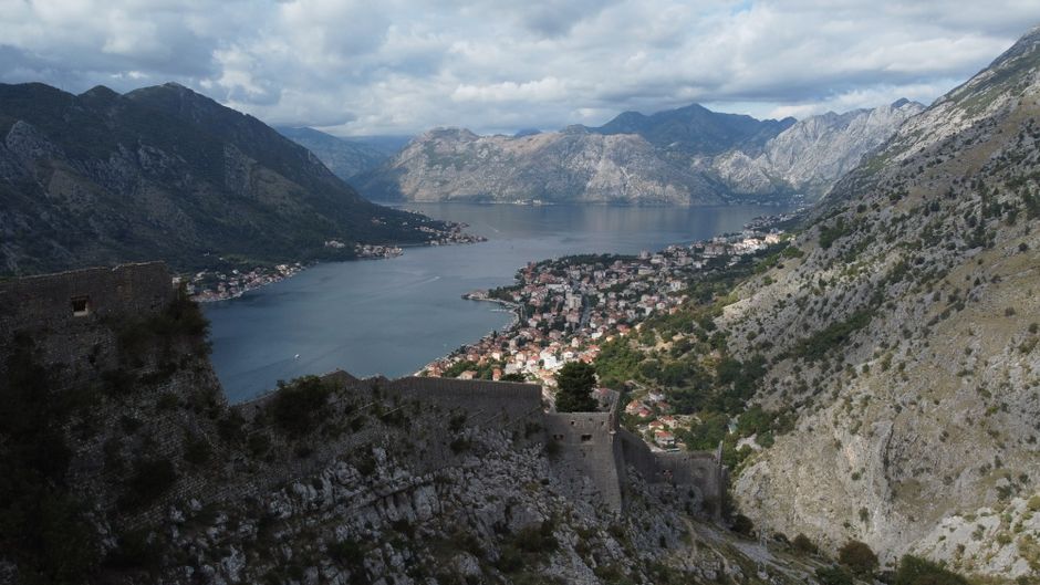 Climb the city walls to San Giovanni fortress, Kotor, Montenegro