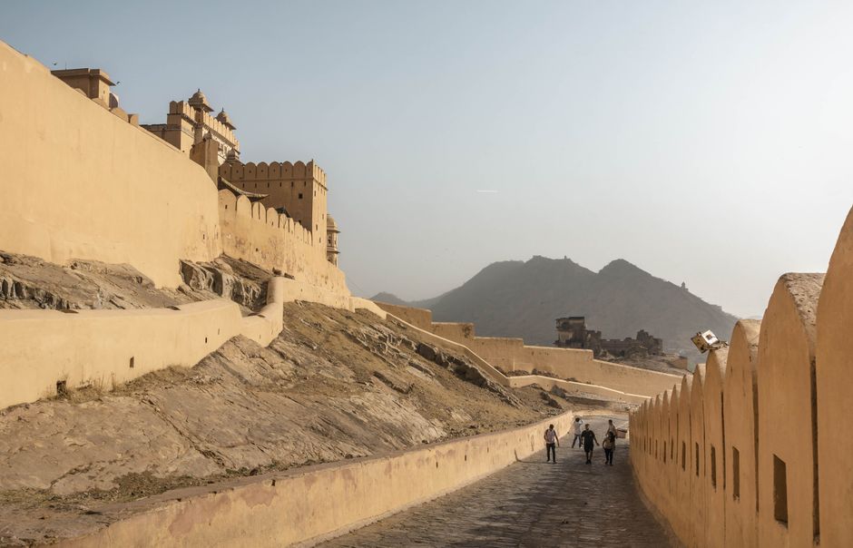 Climb through Amber Fort, Jaipur, India