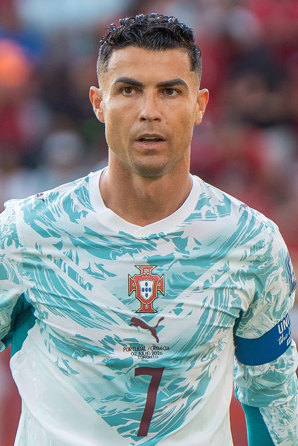 Cristiano Ronaldo, Portugal (portrait via Wikimedia Commons)
