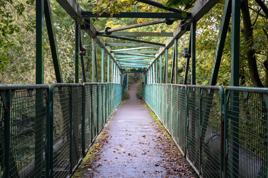 Cross the Shaky Bridge into Fitzgerald's Park, Cork, Ireland