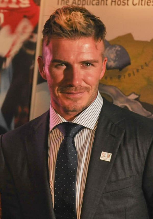 David Beckham, United Kingdom (portrait via Wikimedia Commons)