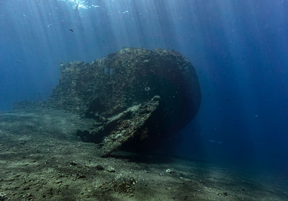 Dive the USAT Liberty wreck at Tulamben, Bali, Indonesia
