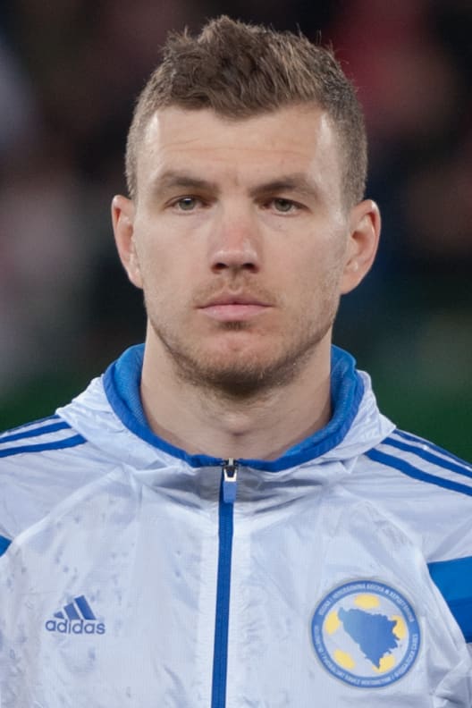 Edin Džeko, Bosnia and Herzegovina (portrait via Wikimedia Commons)