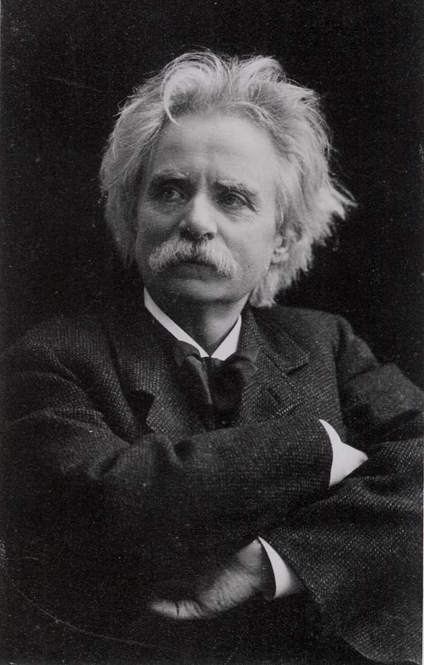 Edvard Grieg, Norway (portrait via Wikimedia Commons)