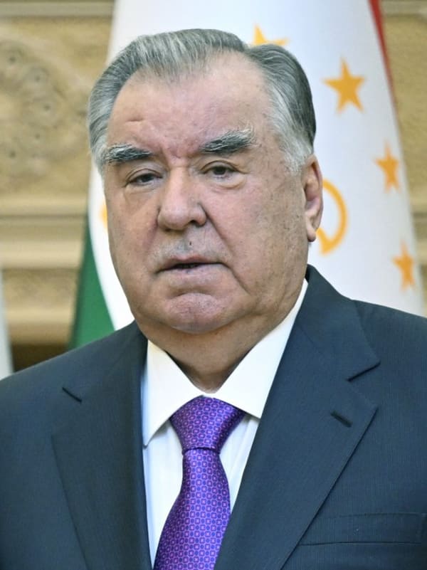 Emomali Rahmon, Tajikistan (portrait via Wikimedia Commons)