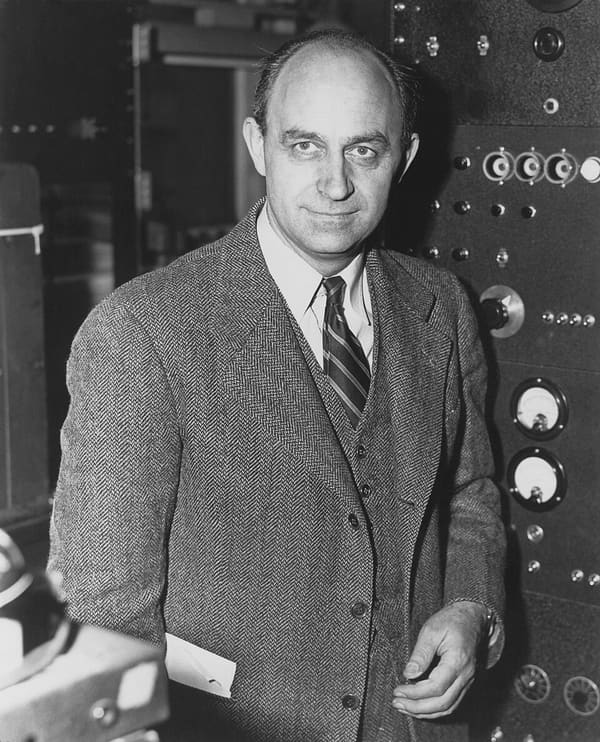 Enrico Fermi, Italy (portrait via Wikimedia Commons)