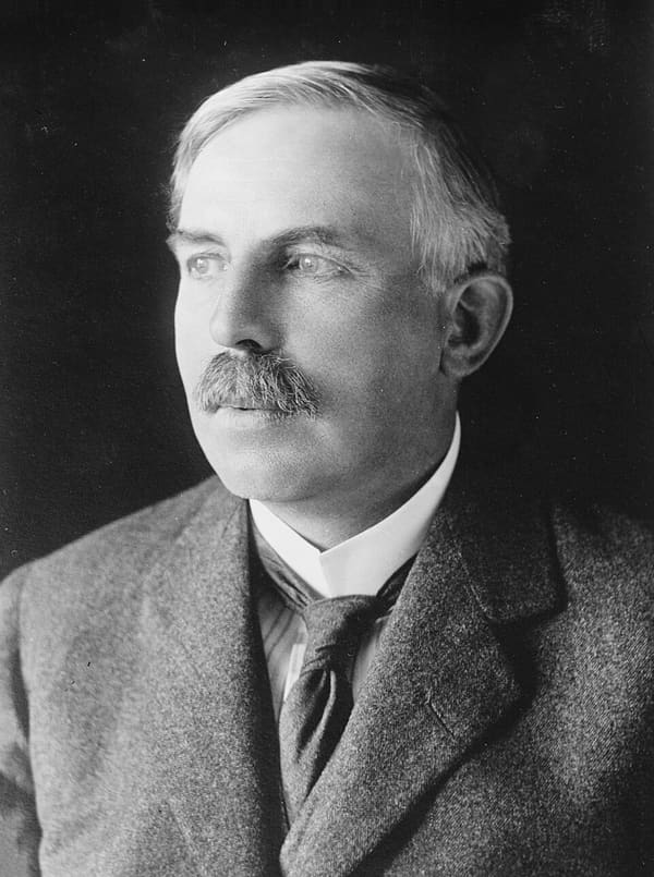 Ernest Rutherford, New Zealand (portrait via Wikimedia Commons)