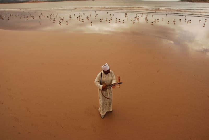 Essaouira beach and the bay, Essaouira, Morocco
