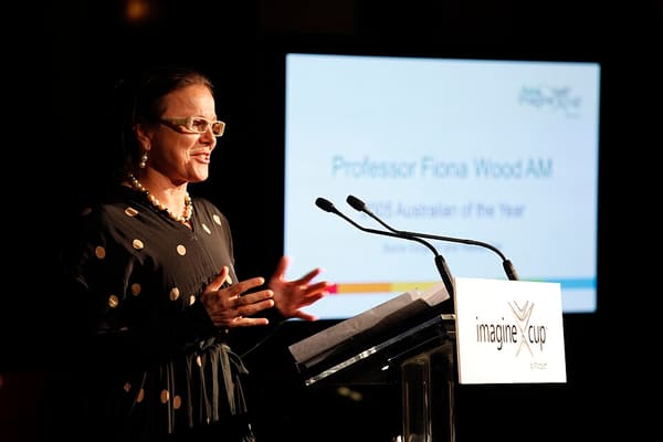 Fiona Wood, Australia (portrait via Wikimedia Commons)