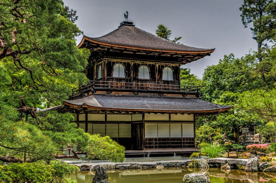 Follow the Philosopher's Path down from Ginkaku-ji, Kyoto, Japan