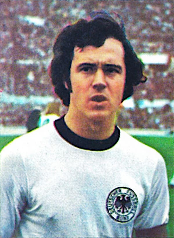 Franz Beckenbauer, Germany (portrait via Wikimedia Commons)