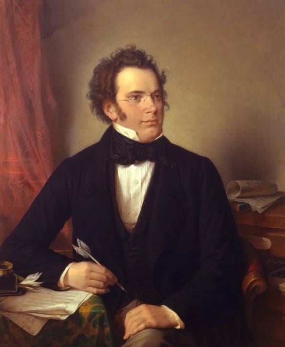 Franz Schubert, Austria (portrait via Wikimedia Commons)