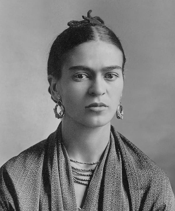 Frida Kahlo, Mexico (portrait via Wikimedia Commons)