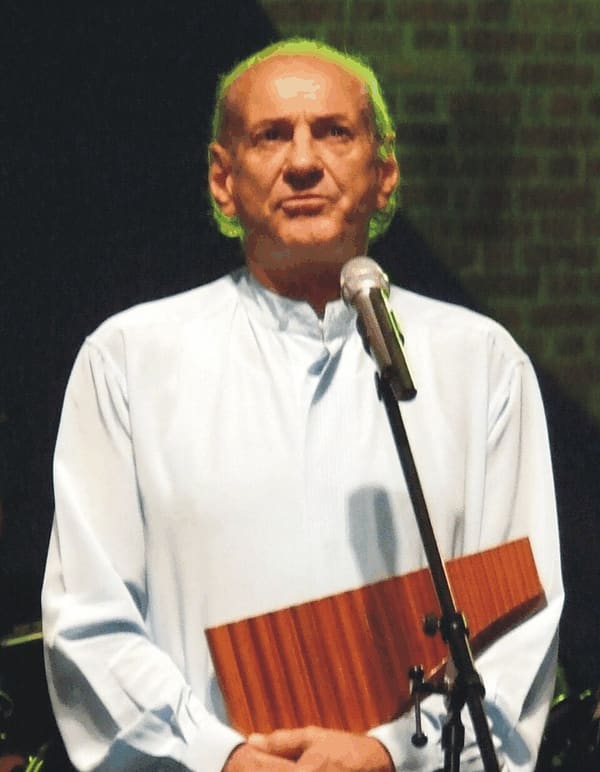 Gheorghe Zamfir, Romania (portrait via Wikimedia Commons)