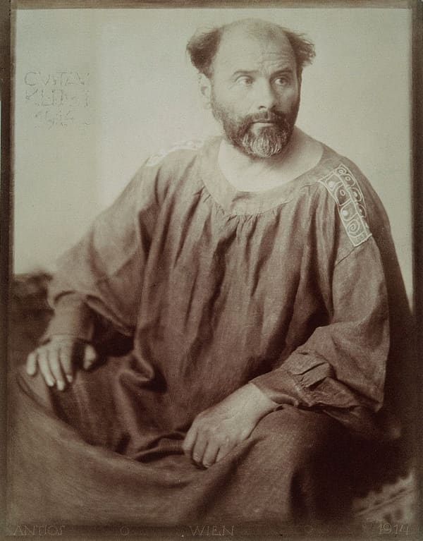 Gustav Klimt, Austria (portrait via Wikimedia Commons)