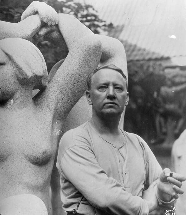 Gustav Vigeland, Norway (portrait via Wikimedia Commons)