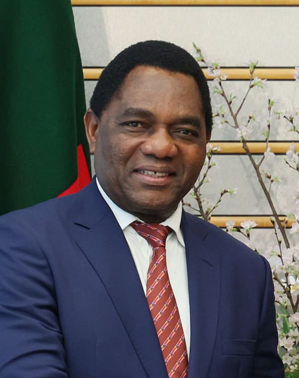 Hakainde Hichilema, Zambia (portrait via Wikimedia Commons)