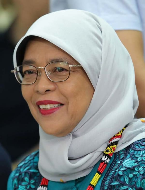 Halimah Yacob, Singapore (portrait via Wikimedia Commons)