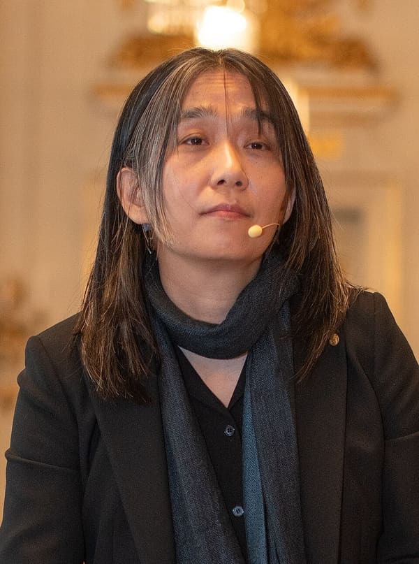 Han Kang, South Korea (portrait via Wikimedia Commons)