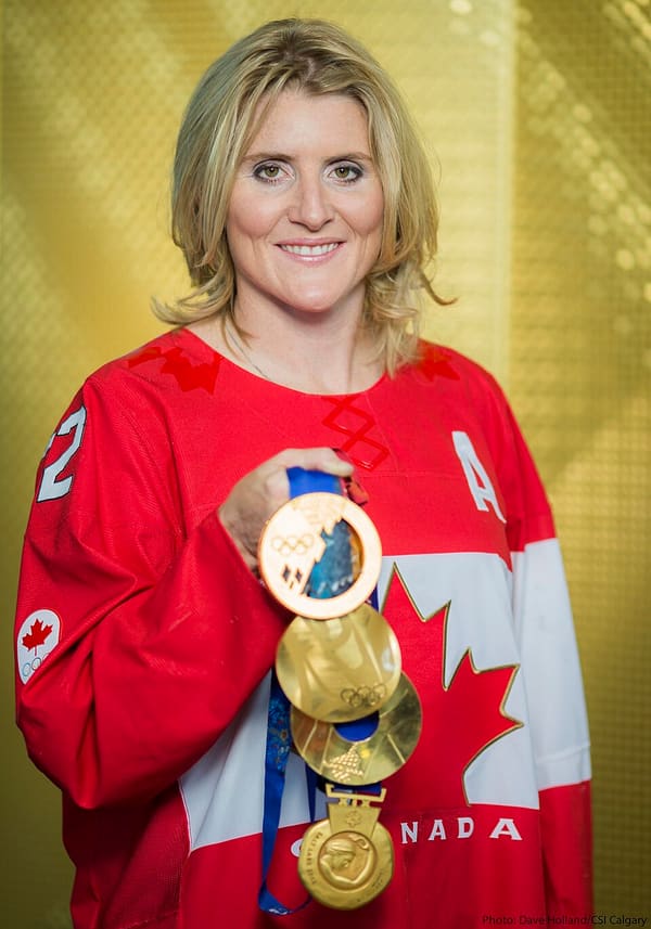 Hayley Wickenheiser, Canada (portrait via Wikimedia Commons)