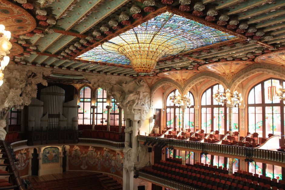 Hear something at the Palau de la Música Catalana, Barcelona, Spain