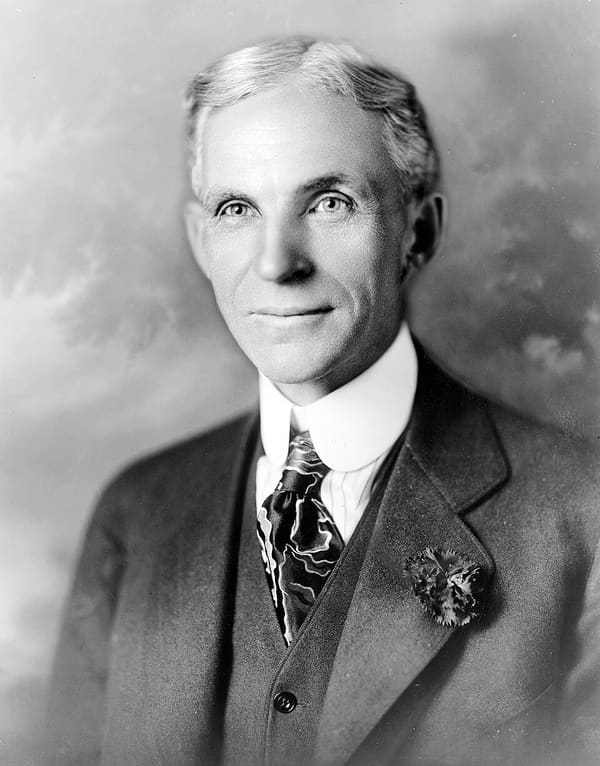 Henry Ford, United States (portrait via Wikimedia Commons)