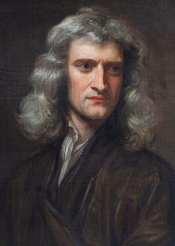 Isaac Newton, United Kingdom (portrait via Wikimedia Commons)
