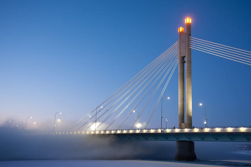 Jätkänkynttilä bridge, Rovaniemi, Finland (Wimup)