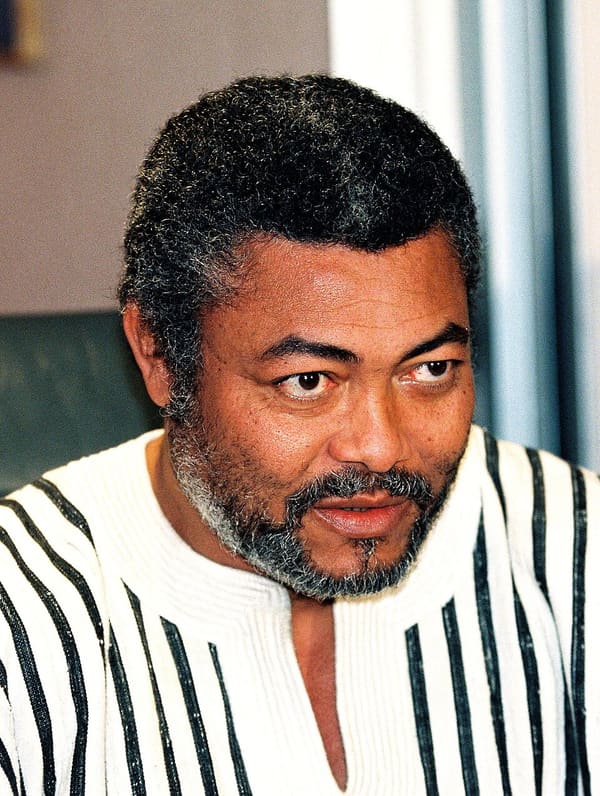Jerry John Rawlings, Ghana (portrait via Wikimedia Commons)