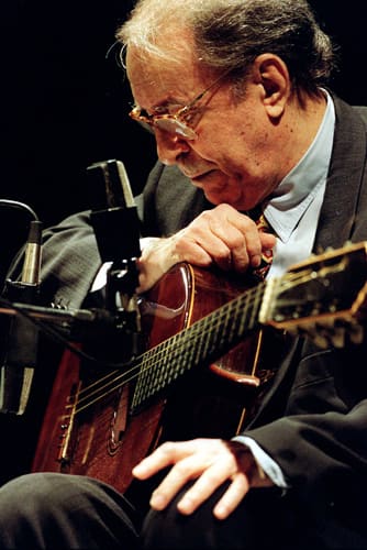João Gilberto, Brazil (portrait via Wikimedia Commons)