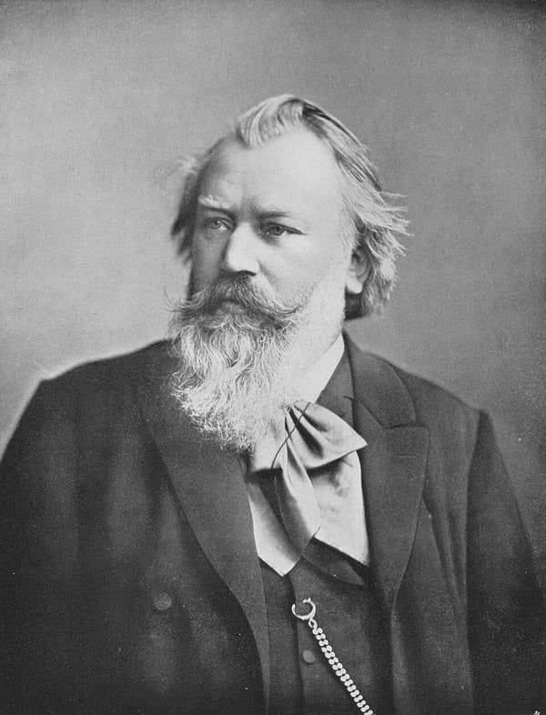 Johannes Brahms, Germany (portrait via Wikimedia Commons)