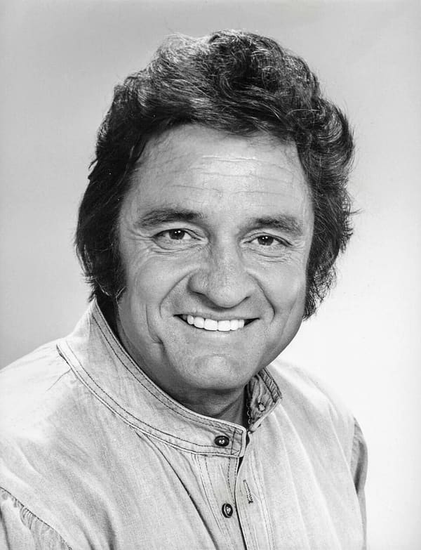 Johnny Cash, United States (portrait via Wikimedia Commons)